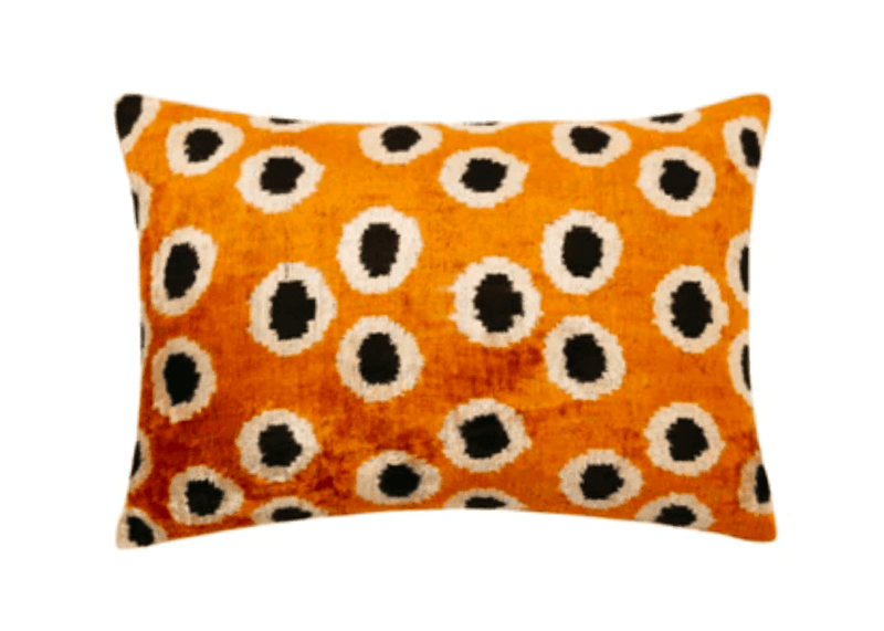 COUSSIN VELOURS ET SOIE IKAT - 40x60 - ANA KHEL PARIS